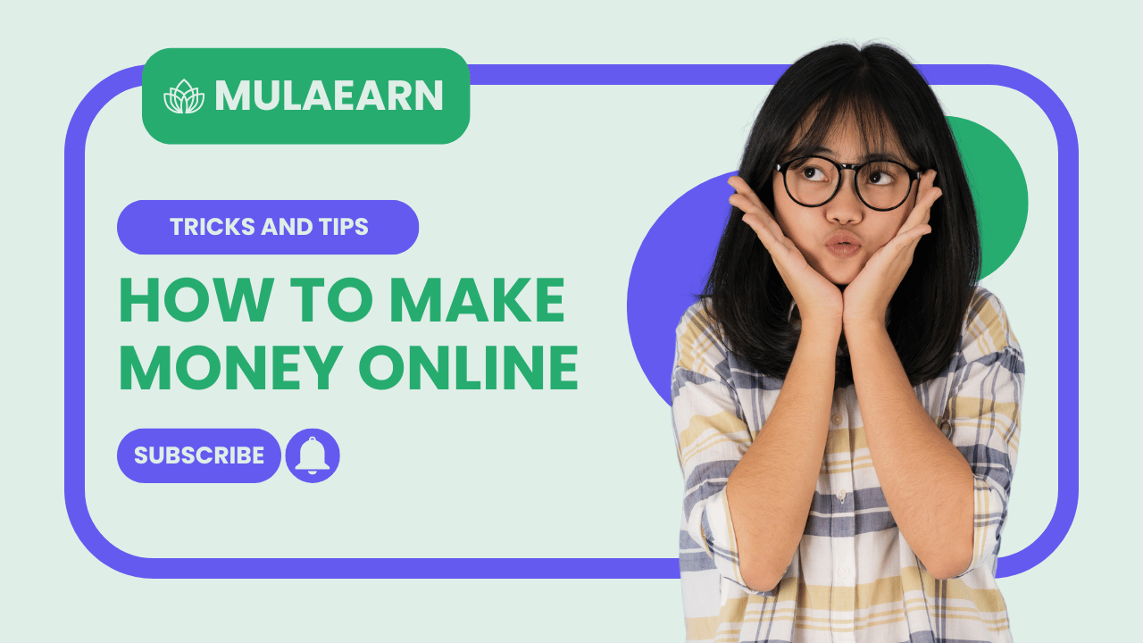 MulaEarn app overview showing how users can register, complete online earning activities, track earnings, and request withdrawals.