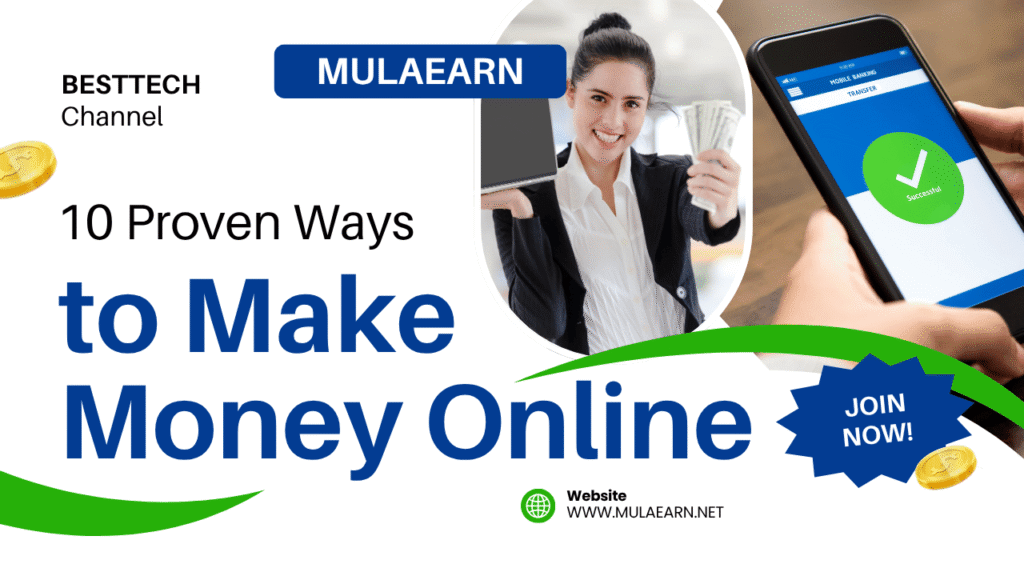 MulaEarn Uganda online earning platform showing how users complete tasks, earn rewards, use referrals, and withdraw money.