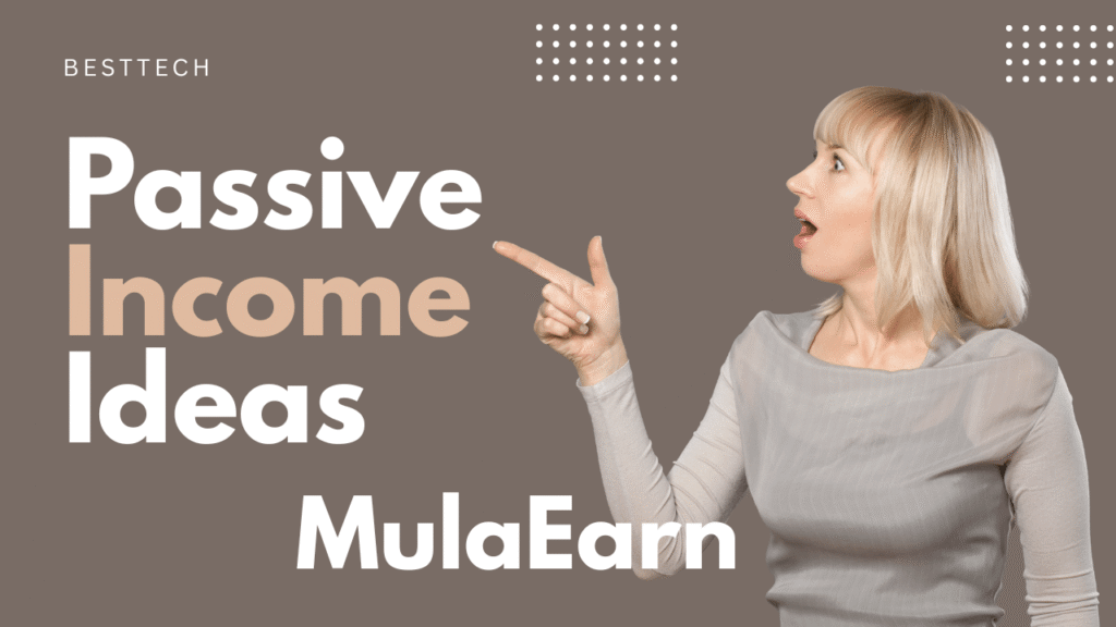 MulaEarn App dashboard displaying available earning tasks and features on an Android smartphone.
